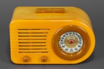 Warm Yellow + Onyx Green FADA Model 1000 &rsquo;Bullet&rsquo; Catalin Radio